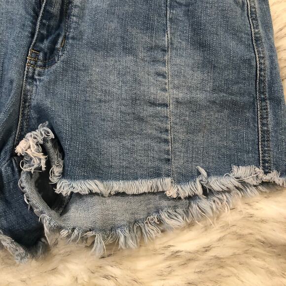 Tilly's Sky & Sparrow Blue High Rise Denim Shorts - Picture 3 of 7